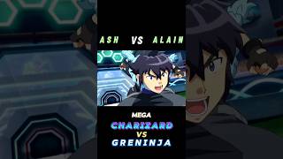 Ash Vs Alain  Mega Charizard Vs Greninja  ATTITUDE STATUS  shorts pokemon ytshorts [upl. by Narf]