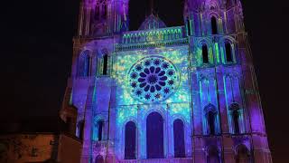 Chartres en lumières 2022 vidéo 4K UHD [upl. by Boarer714]