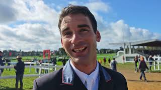 Astier NICOLAS  HITCHQOTE DU COUDRAY après dressage Mondial du Lion 2024 [upl. by Leirraj337]