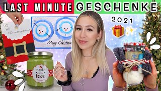 LAST MINUTE DIY Weihnachtsgeschenke selber machen 🎁 schnelle Geschenk DIY 2021  Cali Kessy [upl. by Noy]