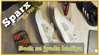 Sparx running shoes  Sparx sm 705  white sports shoes  unboxing amp review [upl. by Sirac]