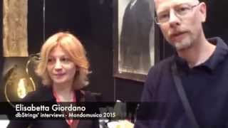 Mondomusica 2015 interviews  Elisabetta Giordano [upl. by Burkley223]