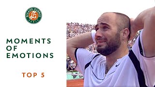 Top 5 Moments of Emotions  RolandGarros [upl. by Ahkos]