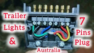 Trailer Lights and 7 pins plug Australia [upl. by Amluz]