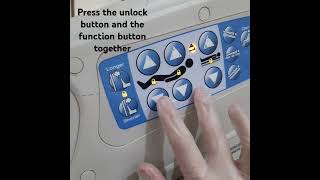 How to Unlock HillRom versacare hospital Bed controls hospitalbeds unlockfunction shorts [upl. by Newberry509]