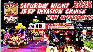 2023 JEEP INVASION SATURDAY NIGHT Cruising Pigeon Forge Parkway JEEPS BY THE THOUSANDS [upl. by Yeltneb1]