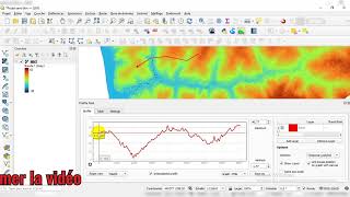 🔴 QGis  Générer le Profil Topographique à partir dun MNTSRTM avec Qgis [upl. by Enutrof]