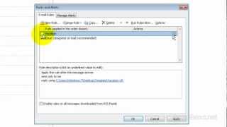 Set Auto Reply Message in Outlook 2010 [upl. by Ylevol]