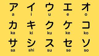 【 All Katakana 】Japanese alphabet  Learn Japanese for Beginners [upl. by Chauncey]