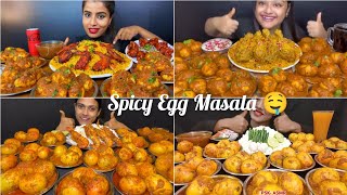 Asmr Eating Spicy 🔥 Egg Masala Biryani 😋 Basmati Rice 🍚 Food Compilation 😋 Indian Mukbang Show 😍 [upl. by Suzette]