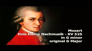 Mozart  Eine kleine Nachtmusik KV 525 G minor  alternate key [upl. by Eulalie588]