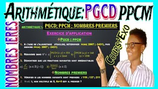 3️⃣Arithmetique 💖PGCD  PPCM et NOMBRES PREMIERS💚 [upl. by Bale]