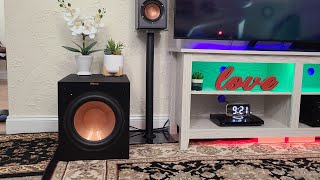 Klipsch R12SW 12quot Front Firing Subwoofer 4K Quality UnboxingSettingSound Test [upl. by Ayanaj787]