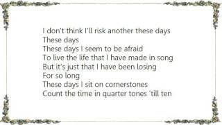 Gregg Allman  These Days Lyrics [upl. by Colpin]