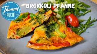 Schnelle Brokkoli Pfanne  Frittata [upl. by Eelra]