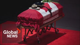 RCMP Const Rick OBrien funeral Procession memorial service honours fallen officer  FULL [upl. by Nilyad341]