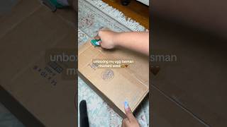 unboxing my mustard seed tasman ugg slippers shorts uggboots [upl. by Gardal359]