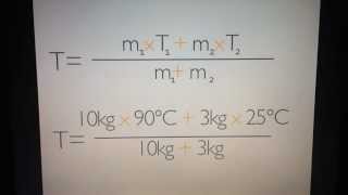 Mischtemperatur von Stoffen berechnen  Wärmelehre [upl. by Anileba]