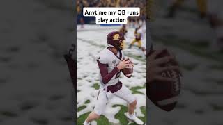 When my QB runs playaction ncaa25 cfb25 collegefootball [upl. by Ailecara246]