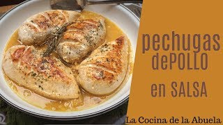 pechugas de pollo en salsa [upl. by Mariellen]