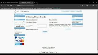 Tutorial osCommerce PART 1 [upl. by Whitford]