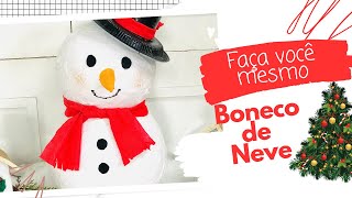 BONECO DE NEVE  FEITO COM BALÕES [upl. by Anatnahs219]