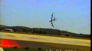 1994 Crash of a B 52 at Fairchild Air Force Base RIP [upl. by Winola857]