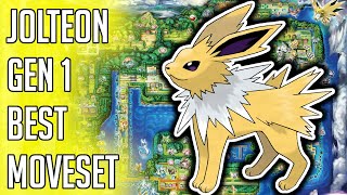 Jolteon Gen 1 Best Moveset  Jolteon Best Moveset Pokemon Red Blue Yellow Version Guide [upl. by Guildroy]