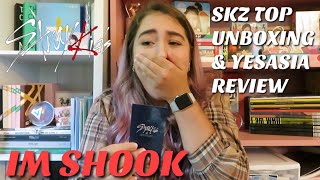 UNBOXING Stray Kids스트레이키즈 Japan 1st Single「TOP Japanese ver」 amp YESASIA REVIEW I CRIED [upl. by Romano]