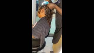 Barrel loc updo for short dreadlockssubscribeeasy natural protection hairstylesdreadlocksstyles [upl. by Ahseid]