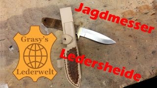 Jagdmesser Lederscheide [upl. by Nonnad]