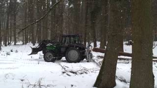 Forst Valtra 6400 und Farmi 75 [upl. by Iolande]