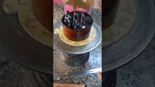 chocolate garnishing cake new design short viral yt [upl. by Lepp]