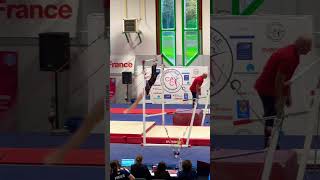 Tournoi International de Combs La Ville 2024 Romane HAMELIN🇫🇷🥉12566 Pts unevenbars gymnast [upl. by Kinny]