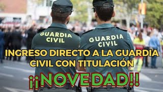 INGRESO DIRECTO como Oficial de la Guardia Civil [upl. by Eirrok698]