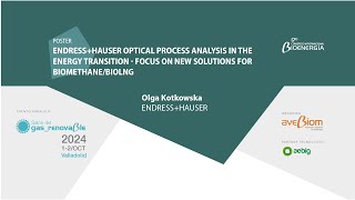 EndressHauser Optical Process Analysis in the Energy Transition  BiomethaneBioLNG CIB24 [upl. by Conway]