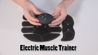 Electric Muscle Training Abdominal Arm Muscle Trainer [upl. by Ellicul691]