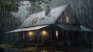 Rain Sounds for Sleep  24 Hours of Relaxation with Rooftop Thunder and Rain Sounds at Night [upl. by Tad721]