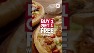 Family Special  Pizza Hut’s Buy 1 Get 1 FREE offer with Contactless Delivery [upl. by Htrap469]