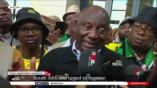 Voter Registration I Soweto residents raise issues with ANC Pres Cyril Ramaphosa [upl. by Mary299]