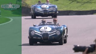 Ecurie Ecosse tribute parade  Goodwood Revival 2017 [upl. by Hajed]