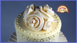 How to Make Easy Modeling Chocolate Roses by Wicked Goodies [upl. by Hsinam]