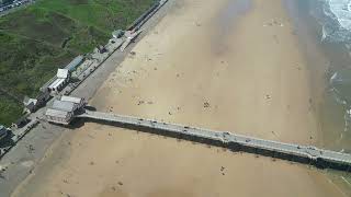 Saltburnbythesea Pier and waves perfect for surfing on [upl. by Naie19]