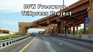 20180404  DFW Freeways  TEXpress [upl. by Refynnej992]