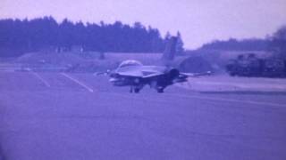 F 2686 General Dynamics F16 Eagle Footage at Hahn Air Base [upl. by Eintihw]