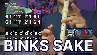 Yohohoho Brook One Piece  Binks Sake Recorder Cover Letter Notes [upl. by Sheryle]