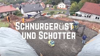 Schnurgerüst  Feinabsteckung und Schotter  Vlog 005 [upl. by Leeda712]