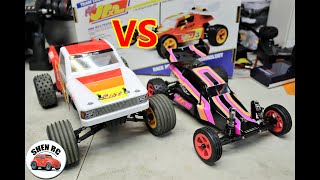 Losi mini Jrxt VS Jrx2 buggy unboxing and comparison [upl. by Ahsiruam]