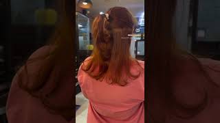 Brown blonde hairbymani highlookbridalhairlook haircolouring hairfashion [upl. by Ecirehs]