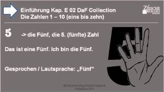 Kap Einführung 02 Die Zahlen von 110 die Fünf [upl. by Fidole]